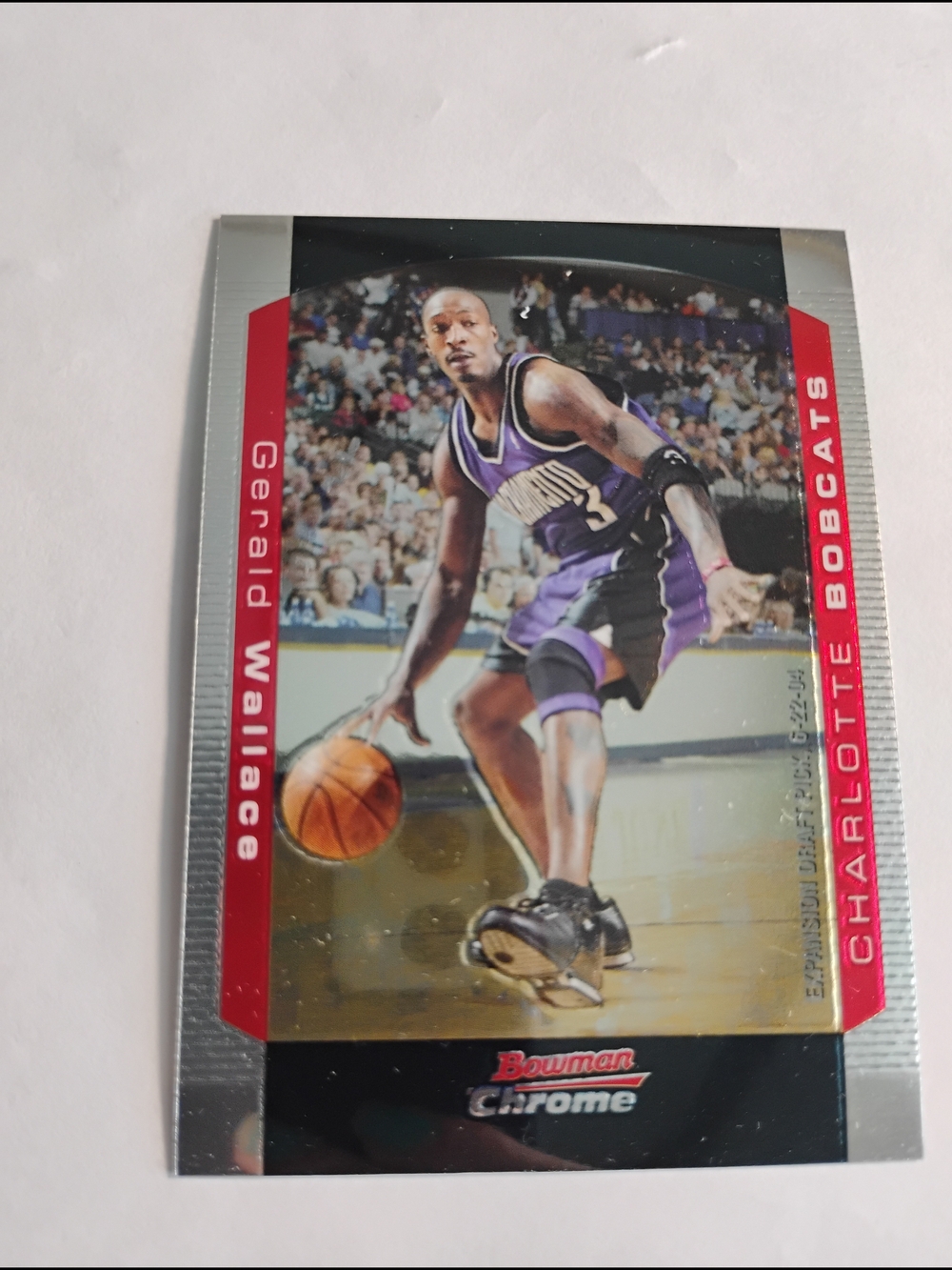 Gerald Wallace Charlotte Bobcats Basketball Card - Purple/Black#49